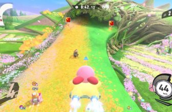 Kirby Air Riders is a cute, chaotic racing sport