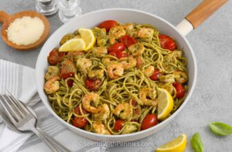 Shrimp Pesto Pasta